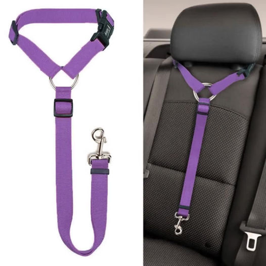 2 Packs Headrest Dog Car Safety Seat belt